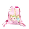 Sac à cordon licorne pour filles, 8/16/24/50 pièces, paquet de rangement de voyage, sacs à dos d'école, cadeaux de fête d'anniversaire pour enfants, sac tête de mort