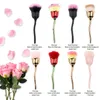 Hurtownie 11styles Kwiat Pył Czyszczenie Pałki do paznokci Rose DIY Design Accesories Foundation Proszek Pędzel Kobiety Manicure Beauty Nails Narzędzia