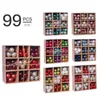 3cm / 99 pcs bola de natal bola de presente conjunto árvore ornamentos alegre feliz ano novo casa decoração