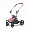 Baby Stroller 3 w 1 luksusowy wózek do urodzenia PU skórzany Wysoki Krajobraz Wózek 360 Obrotowy wózek dziecięcy 211104238e