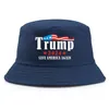 Trump 2024 Bucket Hat Fashion Unisex Summer Fisherman Cap Bomull Beach Sun Hat för president Allmänna valet Nyaste design