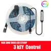 Remsor RGB LED -lampor Bluetooth Control USB 5V Vit Flexibel Lamp Tape Diode Festival fita Bedroom Tira Luces TV Desk Luz8632567