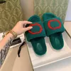Designer de luxe femmes gucci pantoufles de coton sandales plates nonslip intérieur chaussures de sport haute qualité chaussure de femmes de 35 à 40