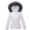 Grande Fourrure Européenne Mode Blanc Femmes Veste Plus La Taille 6XL Femme Parkas Femme Chaud Manteau D'hiver À Capuche Femmes Survêtement 211109