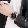 SKMEI Business Automatic Men Watch Date Time Mens Mekaniska Armbandsur Lysande Vattentät Manlig Klocka Reloj Hombre 9232 Q0524