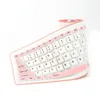 Foldable Silicone USB Wired Keyboard Silicon Flexible Soft Waterproof Roll Up Silica Gel Gamer for PC Laptop Notebook
