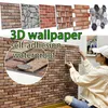 Behang 3D Stickers Muurdecoratie Baksteen Steen Zelfklevend Waterdicht Behang moderne kinderen Slaapkamer Home Decor Keuken Badkamer Woonkamer Renovatie 30*30cm