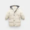 Fashion Boys Girls Down Parkas Jackets 2-10 Years Winter Girl Warm Hooded Outerwear Children Down Jackets Baby Kids Coats Parkas 211111