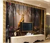 Custom photo wallpapers for walls 3d mural wallpaper Modern Dream forest tree deer bedroom background wall papers painting decoration