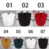 Bow Ties Women Fake Collar Detachable Lapel Half Shirt Chiffon Under Sweater Girl's Fashion Clothing Accessories Solid Color Smal22