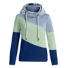 Sweats à capuche pour femmes Sweatshirts Automne Hiver Épais Chaud Femmes Casual Contraste Solide À Manches Longues À Capuche Sweat Tops Lâche Loisirs Surdimensionné