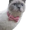 Velvet Bow Pet Collar Leashes With bell Pets Cat Dog Collars Bulldog Schnauzer Corgi Puppy Supplies