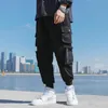 Men039s Broek Herfstbroek Voor Mannen Wit High Street Kpop Overalls Preppy Stijl Casual Cargo Losse Rechte Elastische Taille1957180