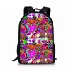 School Bags Custom Graffiti Backpack Students Bag For Teenage Girls Boys Pack Cartoon Printing Rucksack