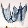 Fishing Net Cotton Hanging House Wall Decor Ocean Theme Mediterranean Style Decorative Fishnet Ornaments Objects & Figurines