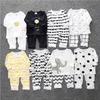 Bebek Kız Pijama Nokta Ekose Toddler Erkek Gömlek Pantolon 2 adet Setleri Pamuk Bebek Kız Takım Elbise Butik Bebek Giyim 8 Tasarımlar BT4390