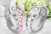 Luxurious Brand Fashion Quartz dive Watch Pink Women Diving Ladies False Ceramic strap Watches Waterproof high quality sports Wristwatches