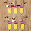 Acrylic Potlood Sleutelhanger Met Ring Kwasten Gunst Mini DIY Naam Sleutelhanger Kerstcadeau voor studentenleraar