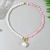 Pendant Necklaces Vintage Baroque Asymmetric Gravel Pearl Chains Necklace 2021 Single Large For Women Fashion Jewelry