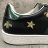 2024 New Arrival Fashion Men Women Casual Shoes Sneakers Top Quality Genuine Leather Bee Embroidered