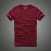 Mannen t-shirt AF 100% katoen Effen O-hals korte mouw T-shirt Hoge kwaliteit Y0322