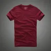 Men t shirt af 100% cotton solid O-Neck short sleeve tshirt high quality Y0322