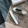 Women 'S Casual Shoes Stylish Personality Simple All-Match Trend Black White Color Knit Embroidery Lace 35-40
