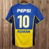 97 98 Boca Juniors Retro MARADONA CANIGGIA Soccer Jerseys 2001 ROMAN GIMENEZ RIQUELME PALERMO TEVEZ Home Away Football Shirt Uniformes