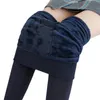 Damenhosen S-3XL Einfarbig Frauen Winter Velet Hosen Weibliche Hohe Elastische Warme Neun Damen Sexy Taille Schlank Leggins Frauen