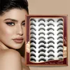 20 Pairs False Eyelashes Natural Lashes Handmade Soft Volume 3D Eyelash Makeup Wholesale Mink Eye Lash Extension