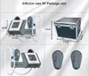 Nyaste RF EMSLIM EMS Slimming Body Shape Machine EMT Muscle Build Stimulator med 2 handtag