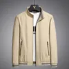 Men's Jackets 5XL Big Size Mens Jacket Solid Color Casual Coats 2022 Autumn Fashion Green Khaki Outdoor Outerwear Male Plus