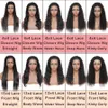 Peruca frontal de fechamento de renda para mulheres negras 180% densidade 10a Cabelo humano Água corporal Profundamento Virgem brasileira Virgem reta Half Wig Machine feita de maior