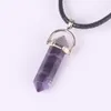 Colar de bala de alta qualidade Natural colar de fluorite mão polida hexahedron pendant wxy136