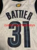 Hommes Femmes Jeunesse # 31 Shane Battier Basketball Jersey Blanc Broderie ajouter n'importe quel numéro de nom