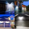 Strings solar exterior inteligente corpo humano indução luz de parede 100led 114led iluminação pátio impermeável corredor