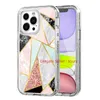 For Iphone 15 13 11 12 14 Pro Max XR 6 7 8Plus Cell Phone Cases 3in1 Marble Heavy Duty Shockproof Protection Cover Compatible with Samsung S23 S21 FE S22 Plus Note 20 Ultra