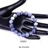 New Couple Lucky White Orchid Bracelet 6 8 10mm Round Bead Stone Bracelet Jewelry