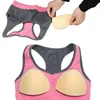 Paires de coussinets de soutien-gorge, trous respirants, conception cousue, remplacement confortable, amovible, tenue de Yoga Push Up pour Sport