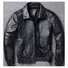 COPERSIAN de talla grande 8XL chaqueta de cuero de invierno para hombre abrigo de piel de vaca clásico A2 chaqueta de cuero genuino calidad 220124