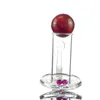 JEMQ 90 degree 20mm Wide Fully Weld Blender blenders Style Quartz Smoking Set With Glass Marble kit Ruby Pearls