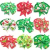 Dog Apparel 30/50 Pc Christmas Pet Grooming Product Holiday Party Puppy Bow Tie Necktie Supplies Accessories Bows