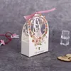 Gift Box Packaging Wedding Sweet Candy Bride & Groom Flower Small Boxes Thank You Box for Guest Wedding Favors Party Supplies 2104286k