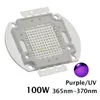 Lampor 100W högkraft UV-ultra violett ljuschip epileds 42mil, 365 nm-370nm, 380nm-385 nm, 395 nm-400nm, 420nm-425nm LED-källa