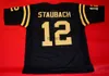 Aangepaste Roger Staubach Navy Midshipmen Jersey genaaid