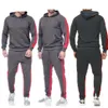 2022 Herentracksuits Herfst Winter Sets Rits Hoodie + Broek Stukken Casual Trainingspak Mannelijke Sportkleding Gym Merk Kleding Sweat Suit S-3XL