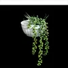 Hängende Keramik-Sukkulenten-Pflanzen-Blumentopf, Mini-Töpfe für Pflanzen, grüne Pflanze, Pflanzgefäße, Halter, moderne Heimbüro-Wanddekoration 210401