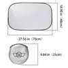 2 pcs carro sunroof sombra emblema para mini clubman coopers cooper R55 R56 R61 Sunshade protetor anti uv isolar a tampa