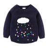 Mudkingdom Girls Sweater Colorful Cloud et Rains Vêtements tricotés pour 210615