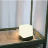 Coprilampada Paralumi Luce notturna a LED creativa Semplice e moderna Flip Timing Cubo USB Tavolino Portatile Sonno a risparmio energetico